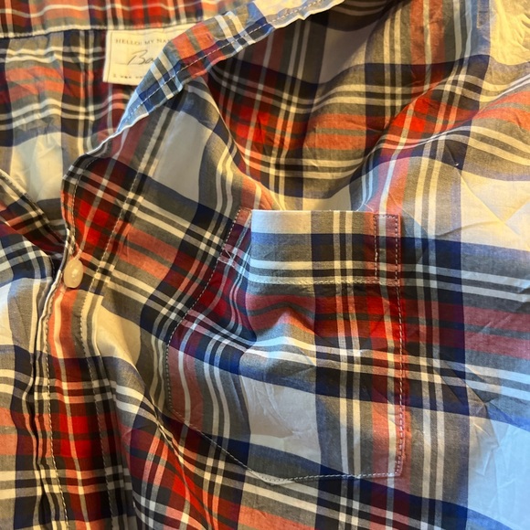 Frank & Eileen Barry plaid cotton button up shirt - Picture 7 of 13